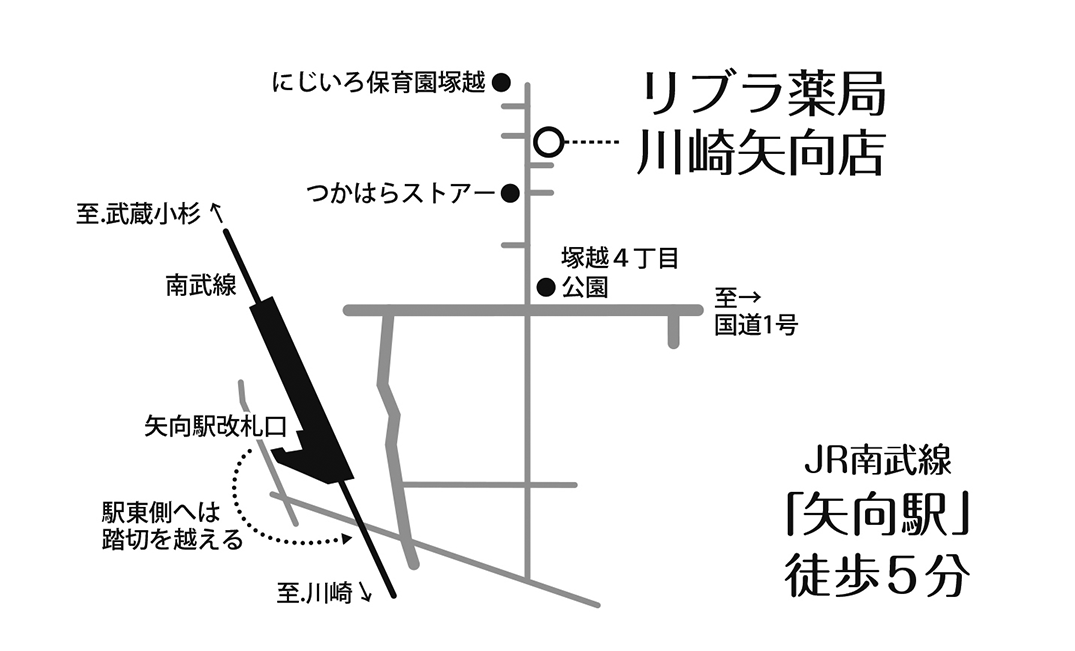 川崎矢向店MAP
